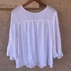 Old Navy Women's Long Sleeve Semi Sheer Flowing Blouse